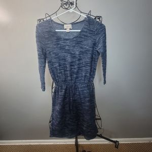 Loft blue sweater dress size xxsp